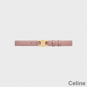Celine Medium Triomphe Belt in Smooth Calfskin Pink